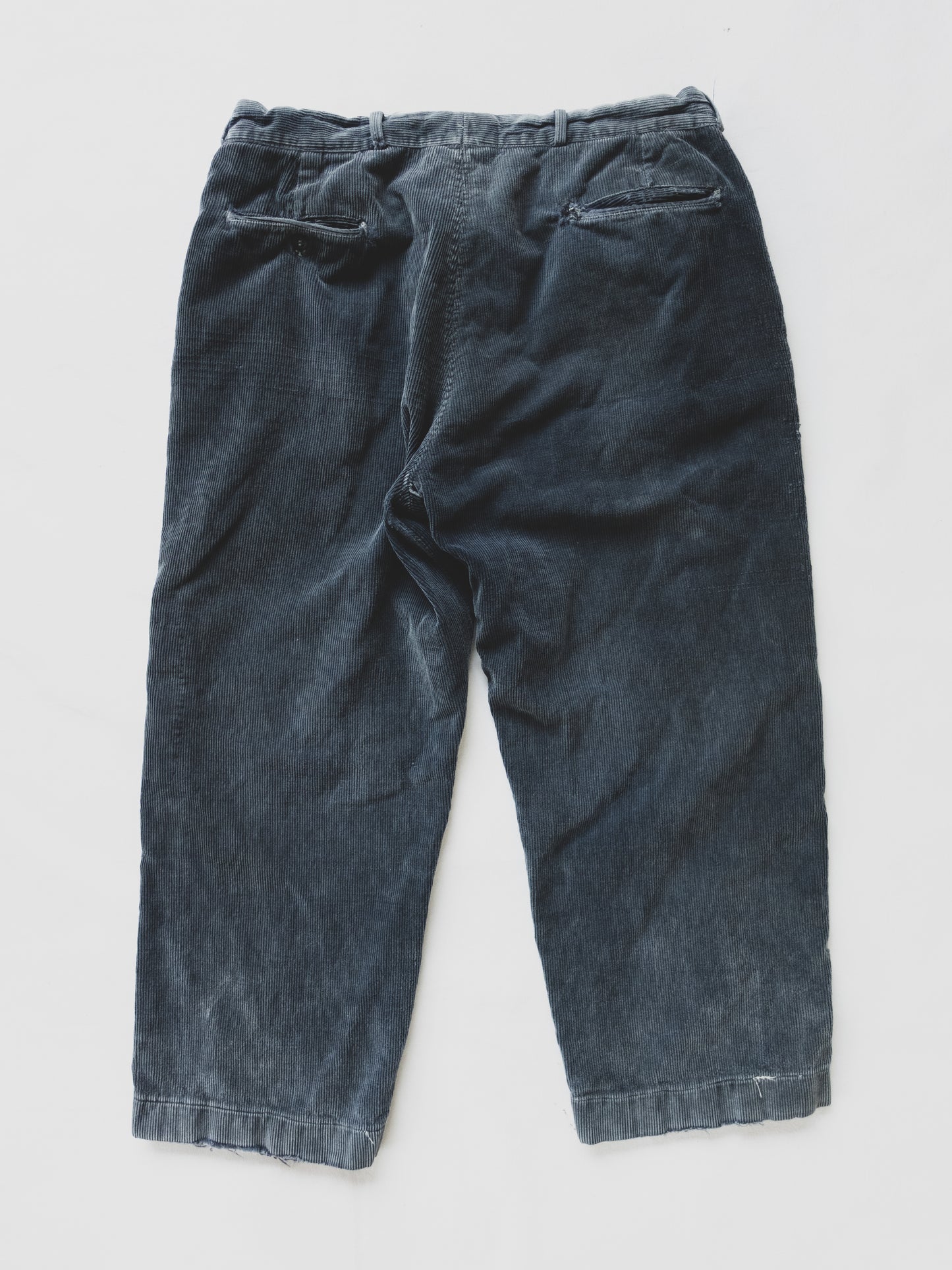 1940's Faded Black Corduroy Pants - 34x26