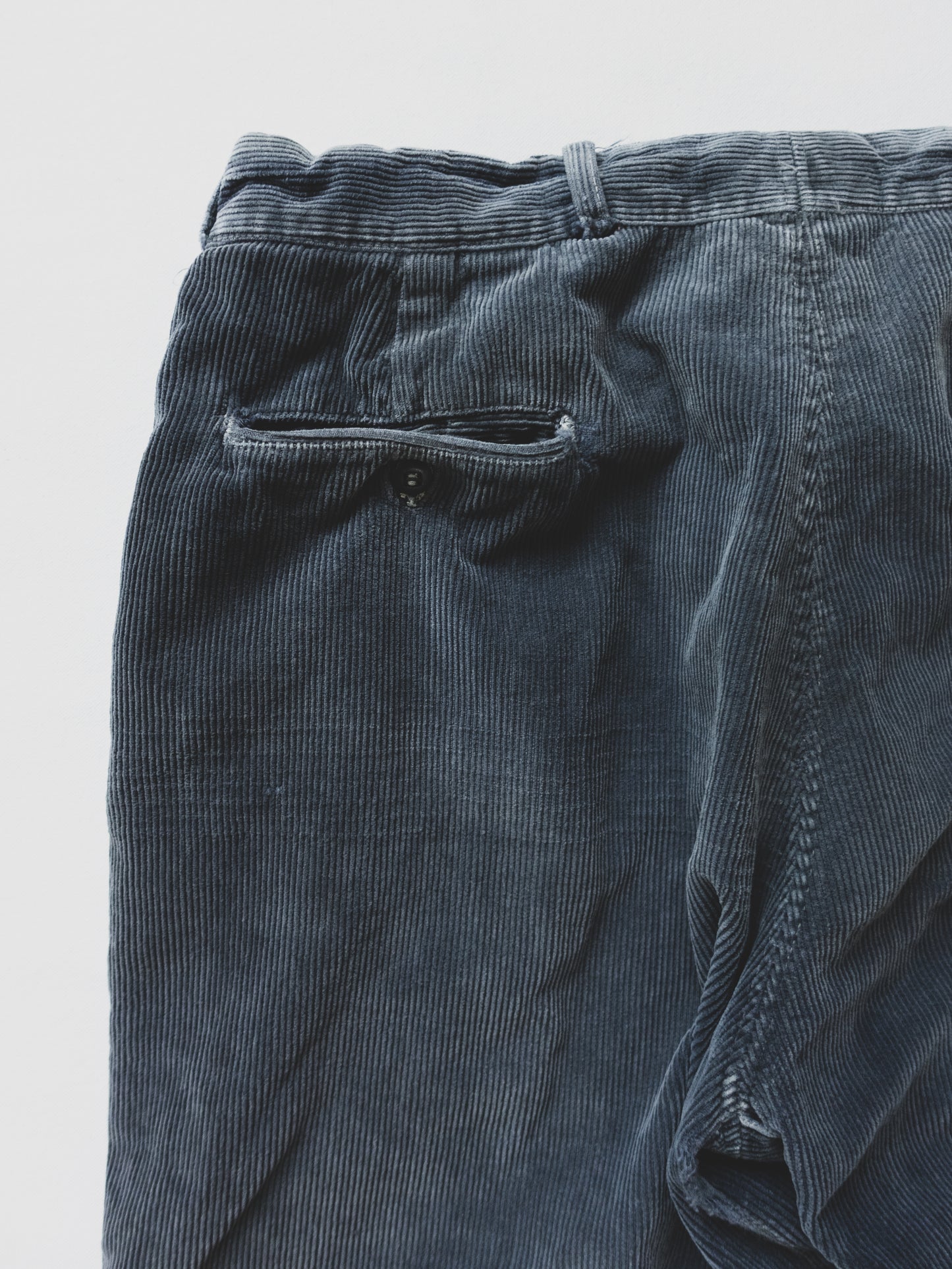 1940's Faded Black Corduroy Pants - 34x26