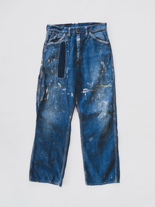 1950's Paint Splattered Carpenter Pants - 28x29