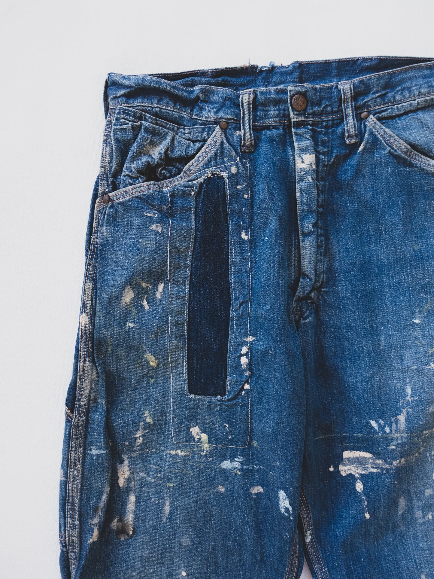 1950's Paint Splattered Carpenter Pants - 28x29