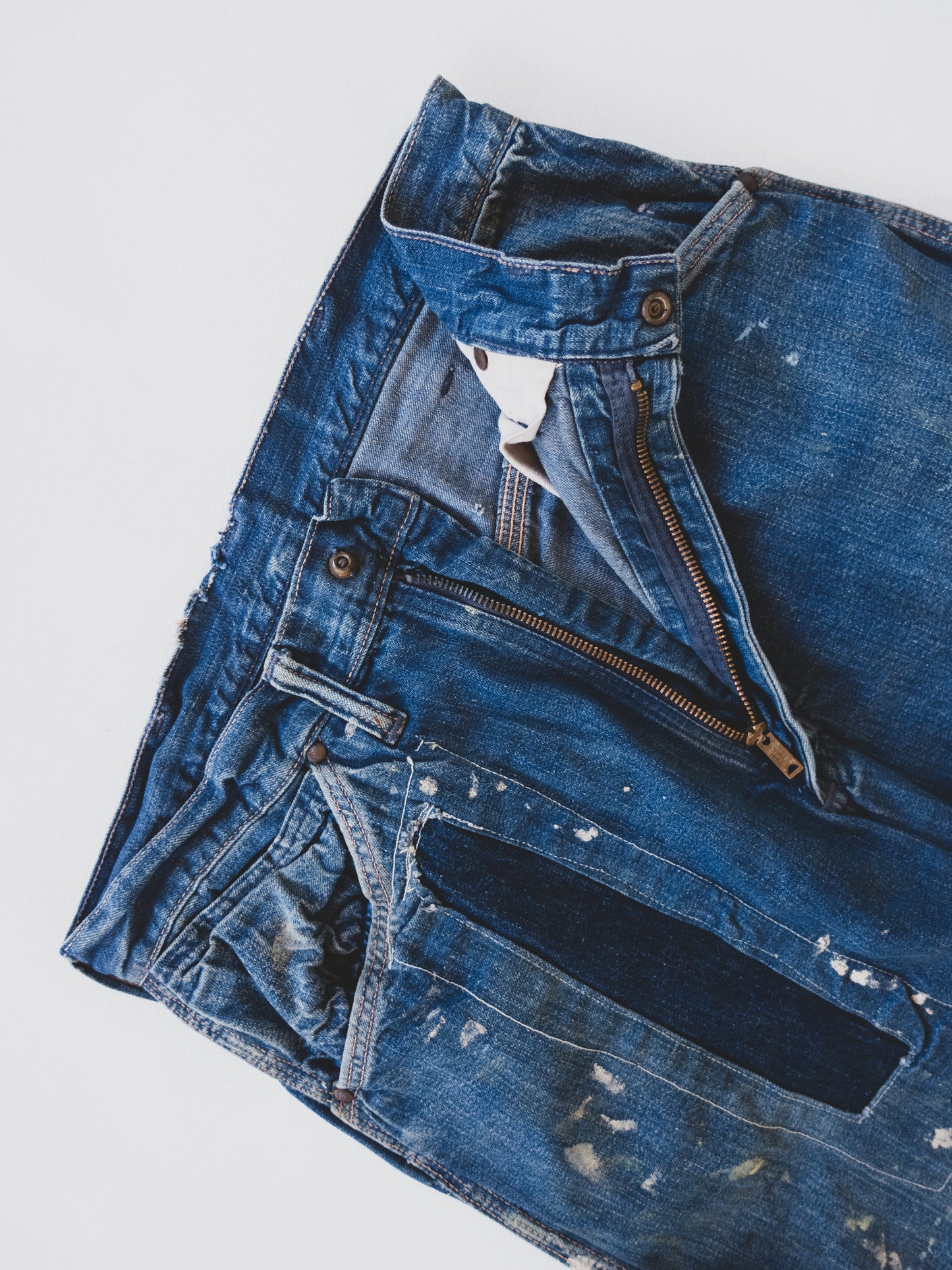 1950's Paint Splattered Carpenter Pants - 28x29