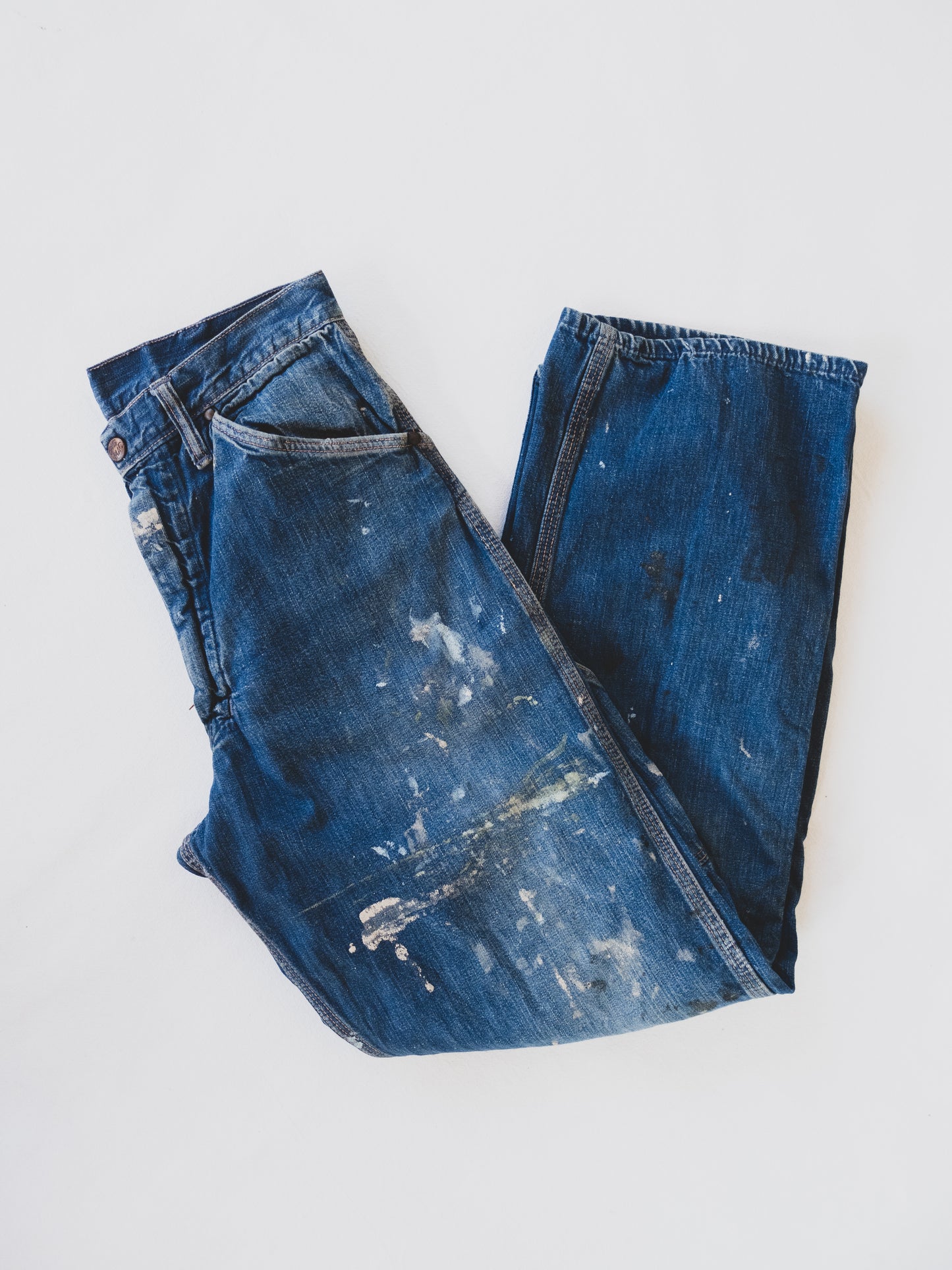 1950's Paint Splattered Carpenter Pants - 28x29