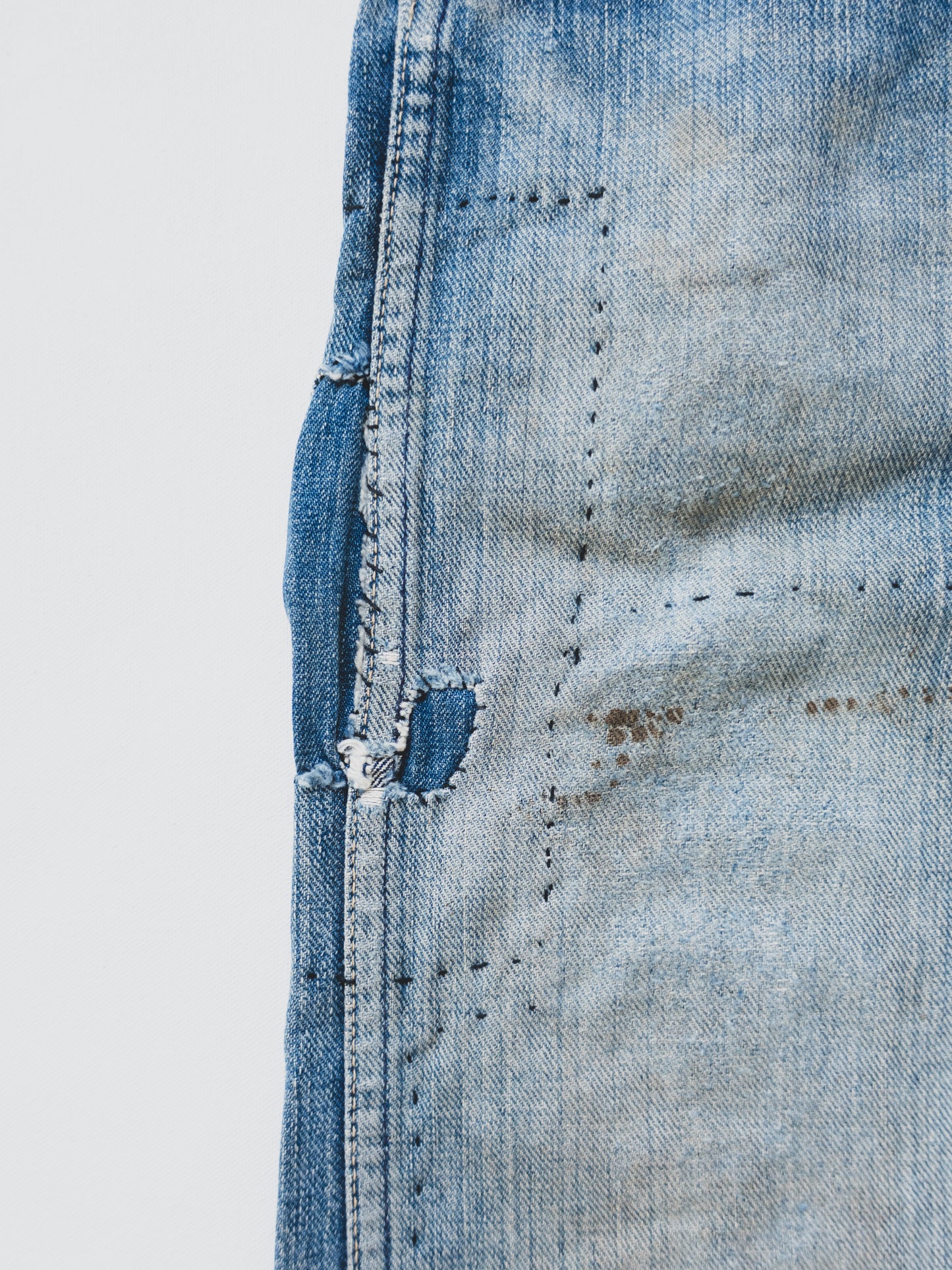 1950's Crazy Patched Cowboy Jeans - 29x35