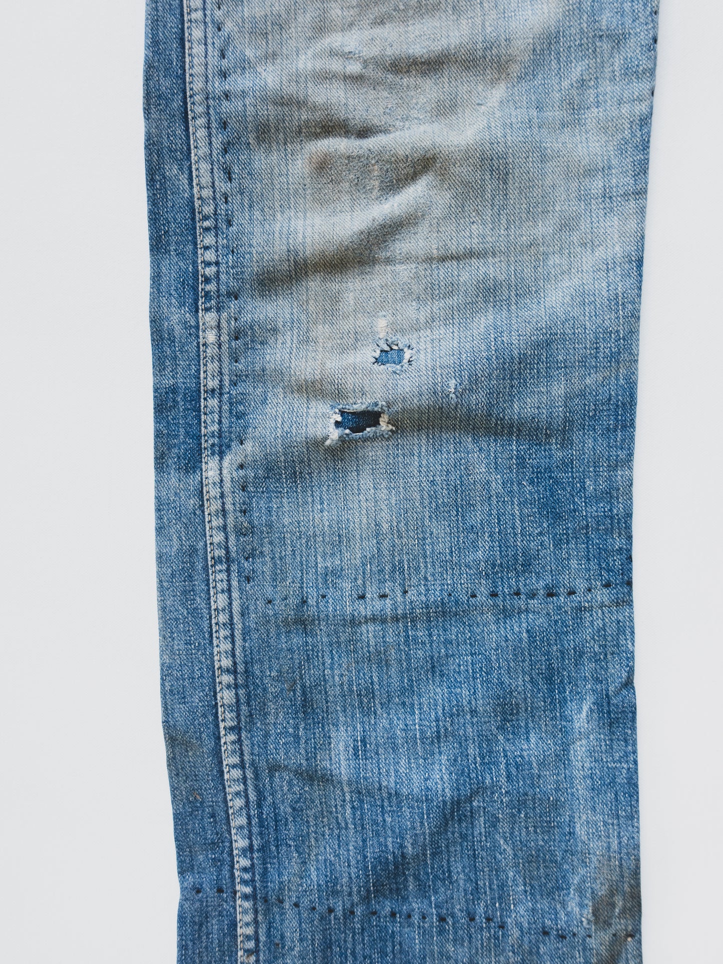 1950's Crazy Patched Cowboy Jeans - 29x35