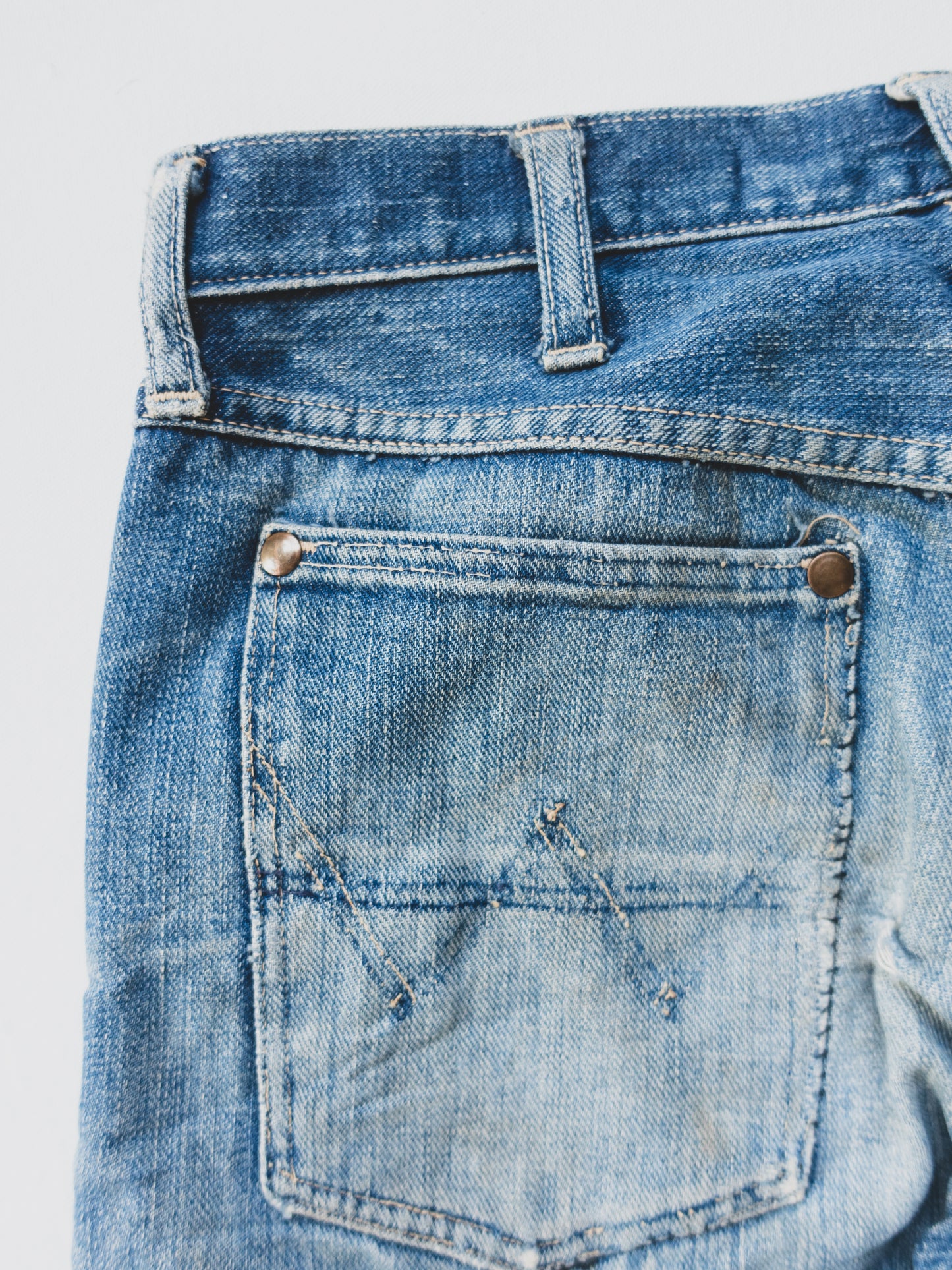 1950's Crazy Patched Cowboy Jeans - 29x35