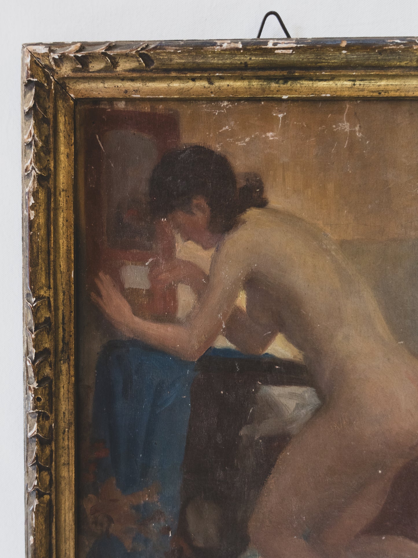 1930's Bathing Nude Oil Painting