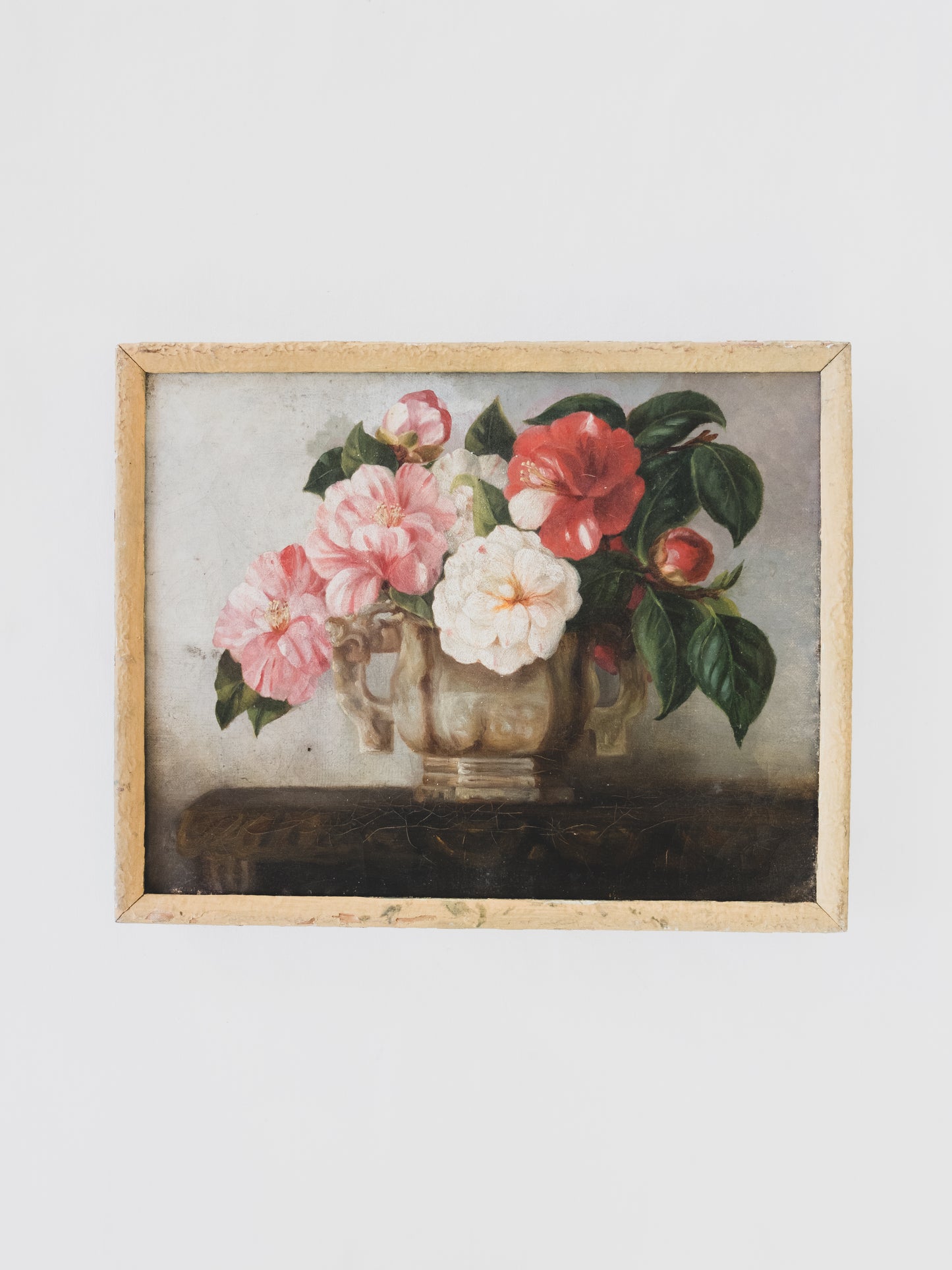 19th c. French Floral Still Life – Oil on Canvas