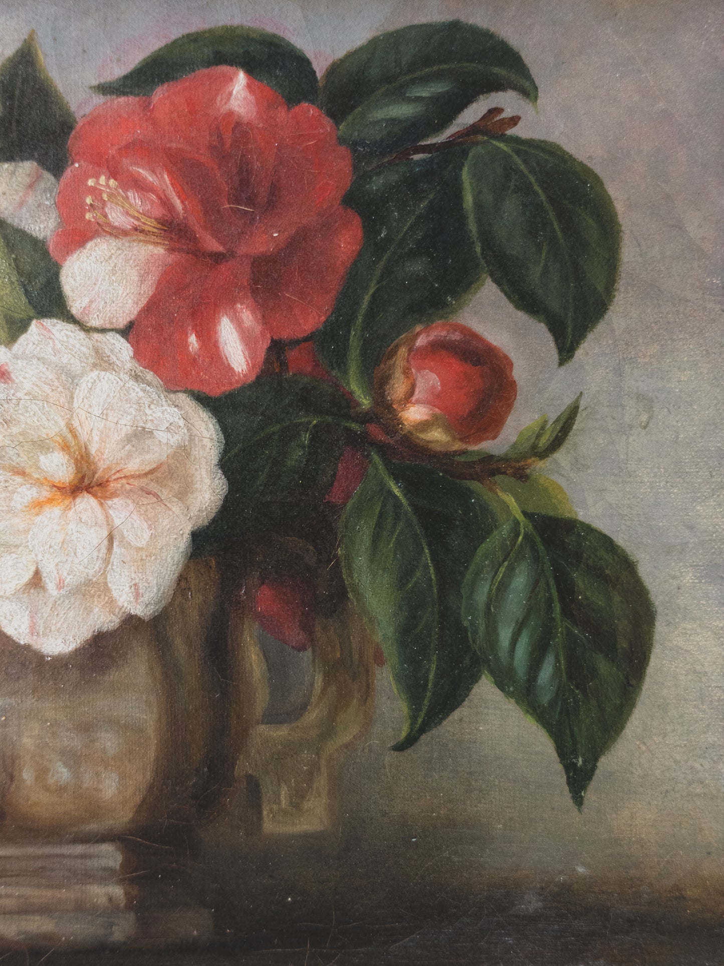 19th c. French Floral Still Life – Oil on Canvas