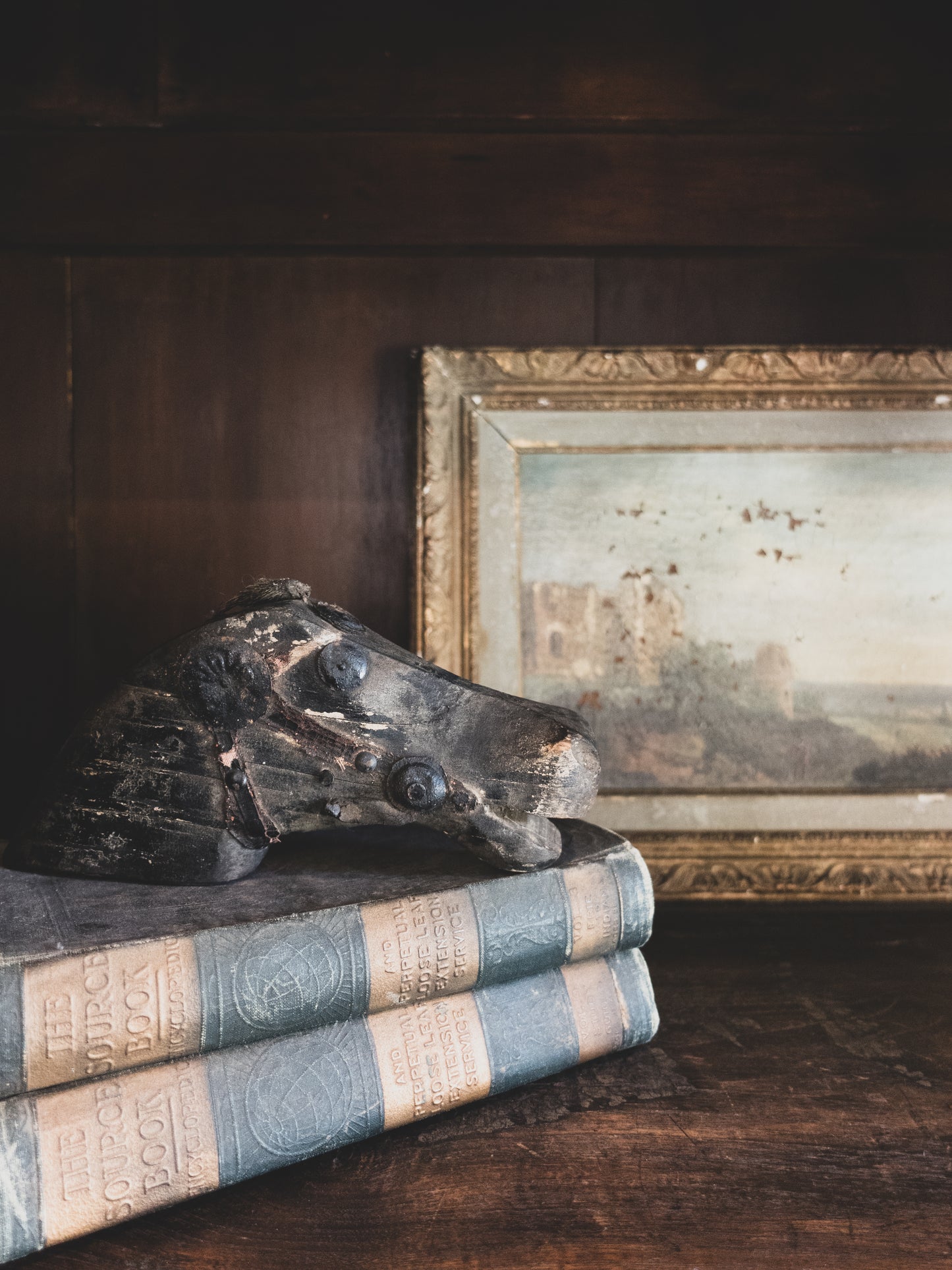 19th c. Hand Carved Horse Fragment