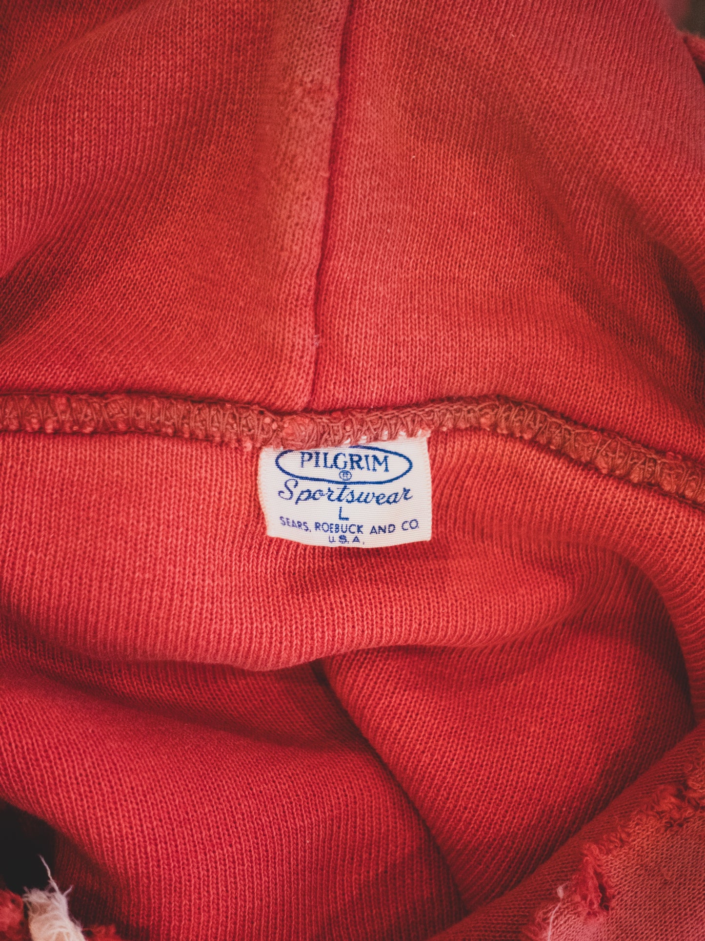 1950's Rare Faded Double Face Hoodie - M