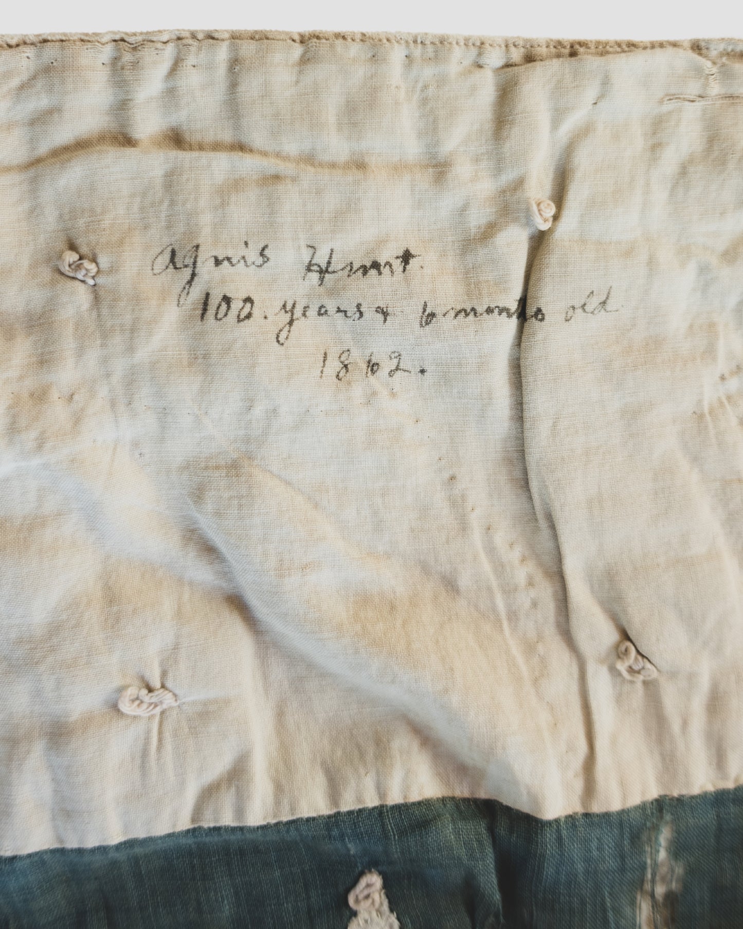 1862 Civil War 34 Star Union Army Quilt - Dated + Signed