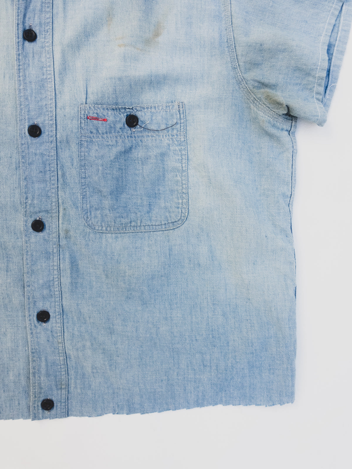 1950s Cropped + Faded Chambray - M