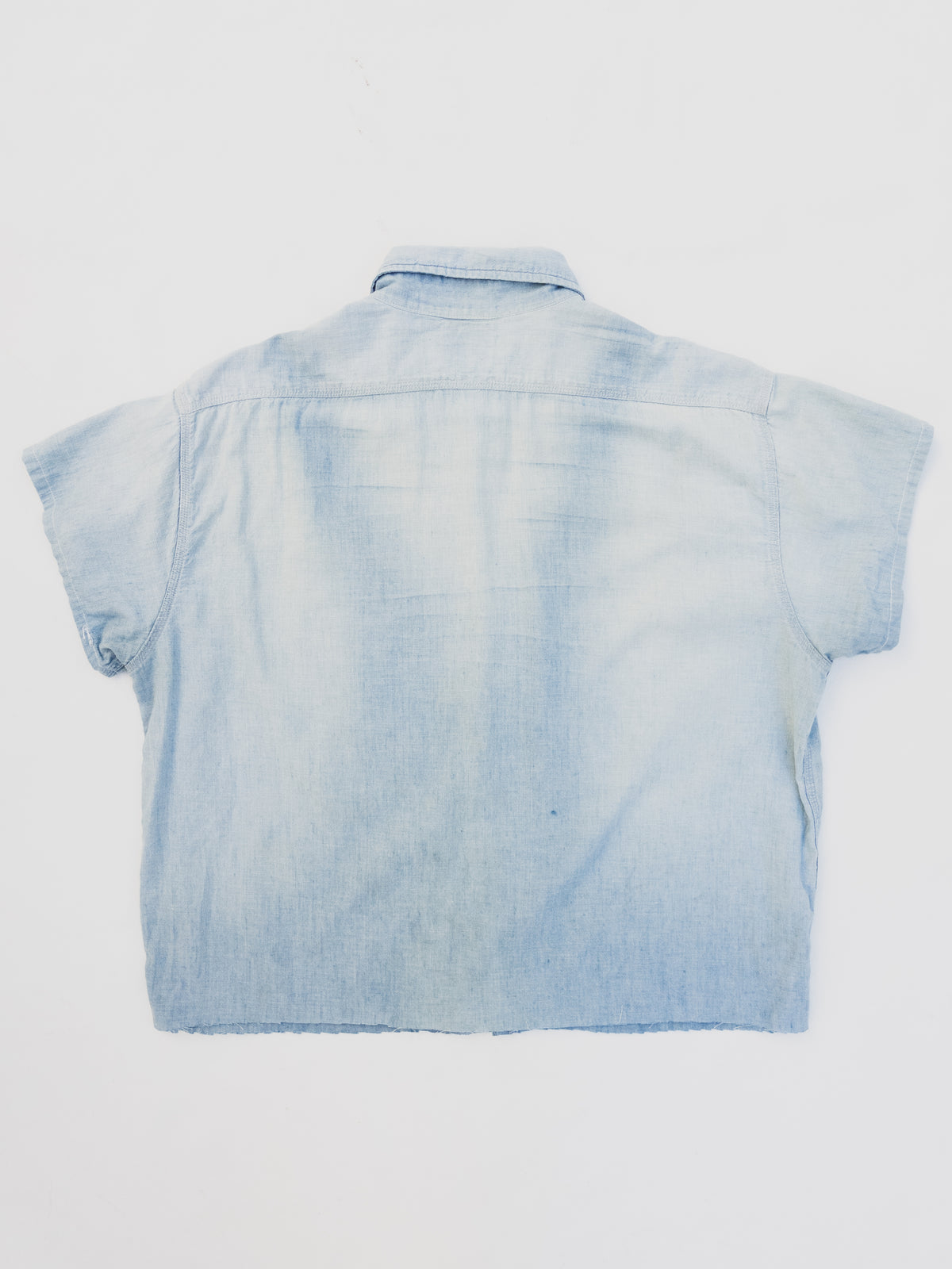1950s Cropped + Faded Chambray - M