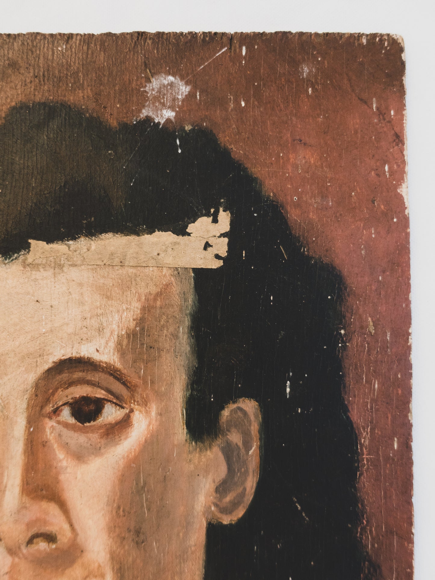 Pair of 1940s French Portrait Studies on Wood