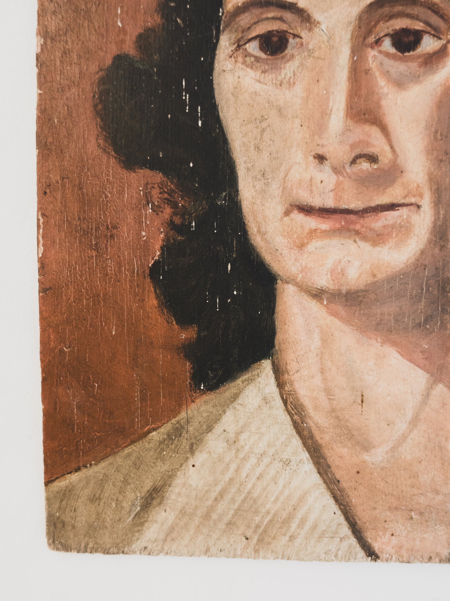 Pair of 1940s French Portrait Studies on Wood