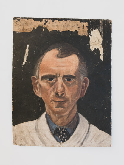Pair of 1940s French Portrait Studies on Wood