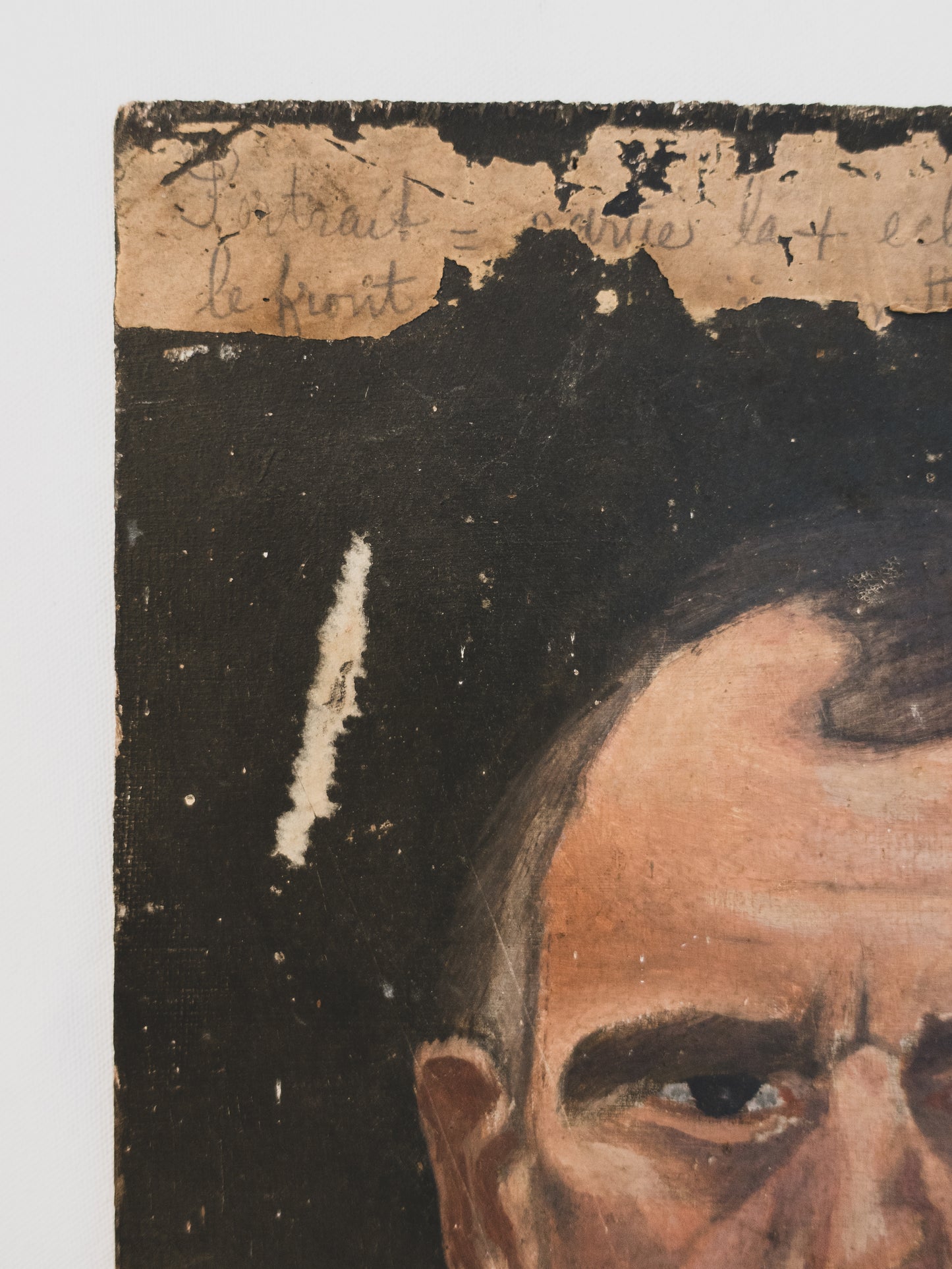 Pair of 1940s French Portrait Studies on Wood