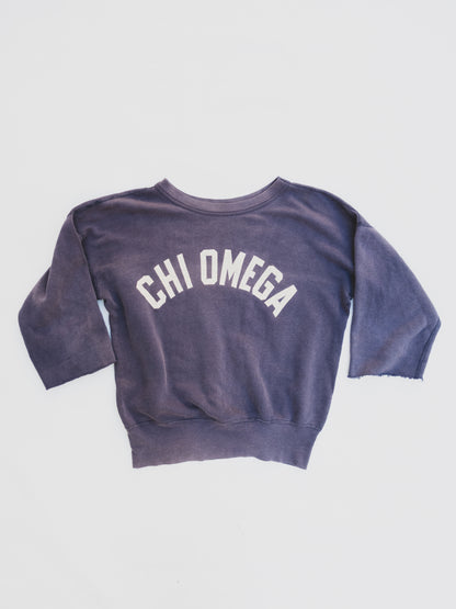 1950's Faded " CHI OMEGA " Sweat - S/M