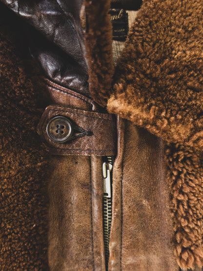 1930’s Extremely Rare Grizzly Leather Jacket - S