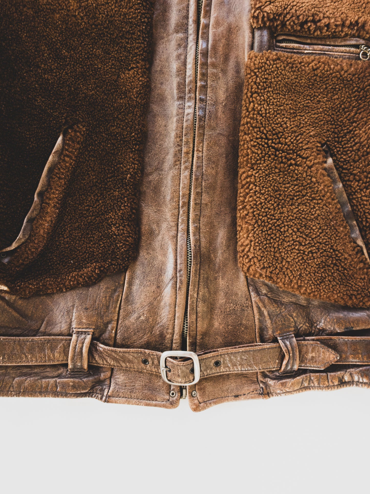 1930’s Extremely Rare Grizzly Leather Jacket - S