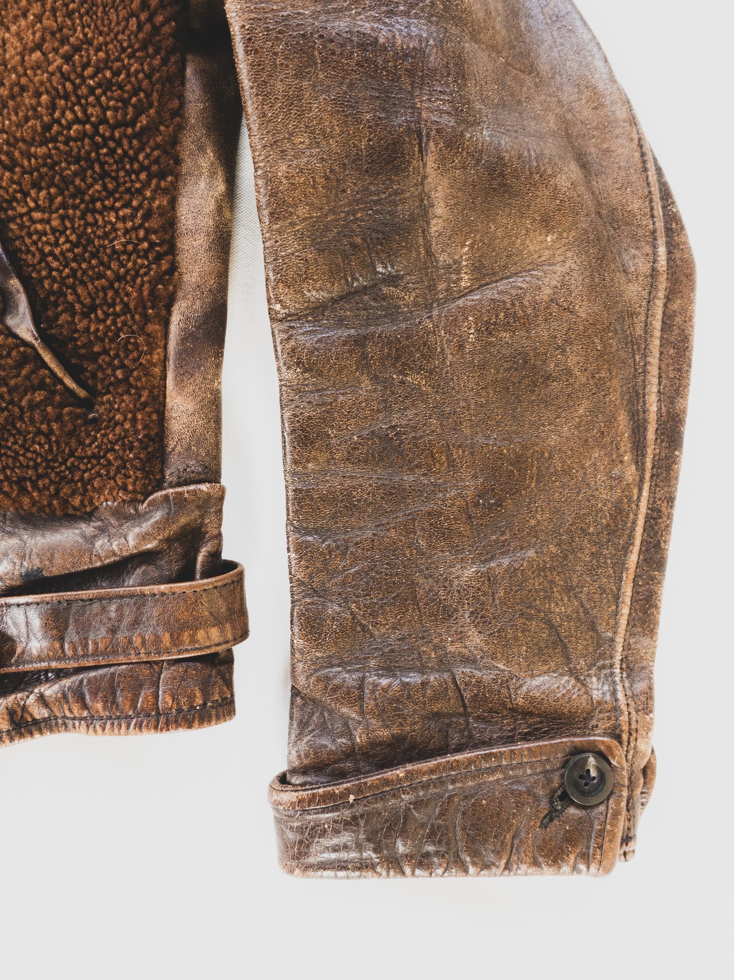 1930’s Extremely Rare Grizzly Leather Jacket - S
