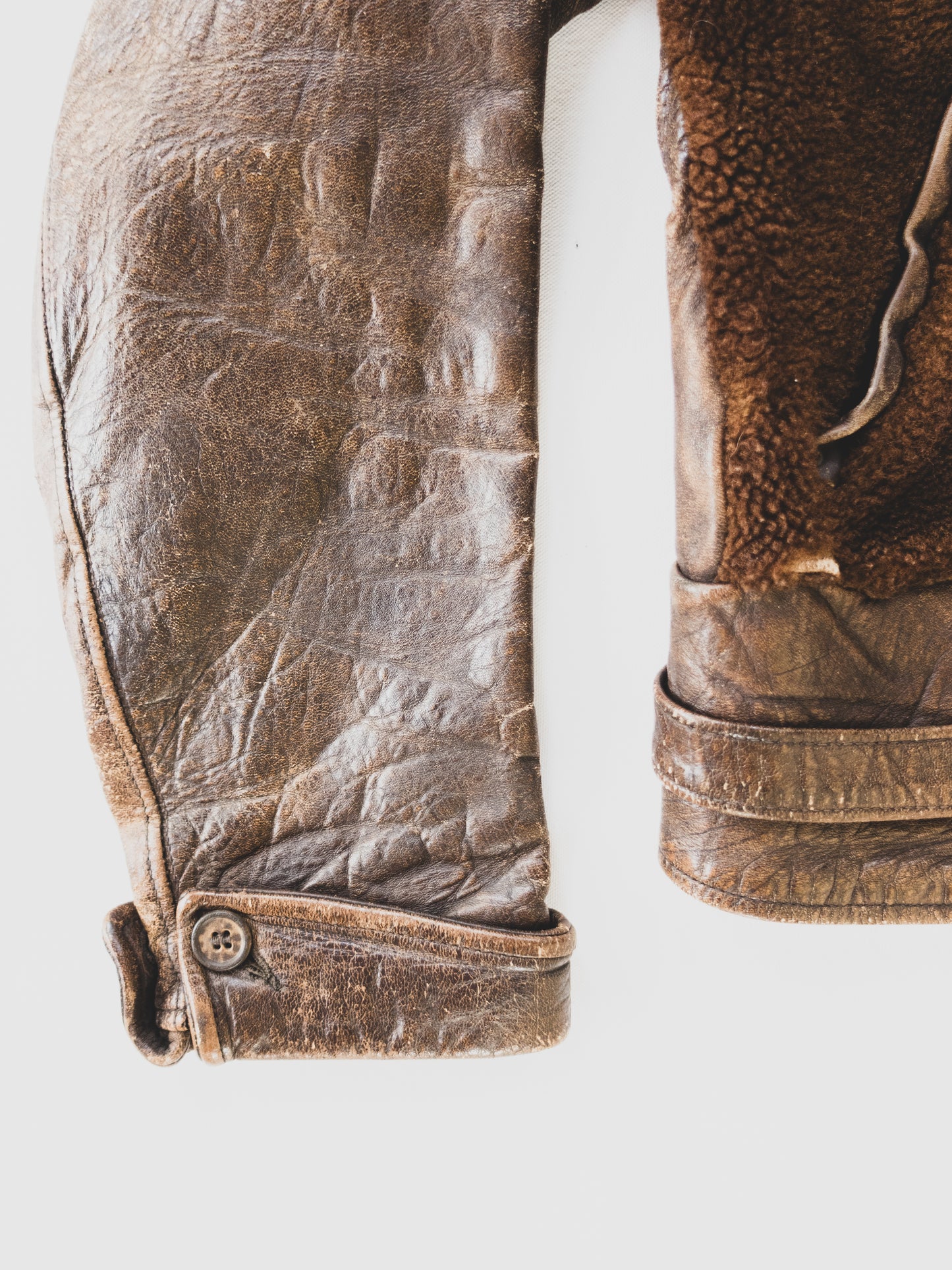 1930’s Extremely Rare Grizzly Leather Jacket - S
