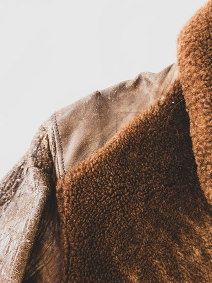 1930’s Extremely Rare Grizzly Leather Jacket - S