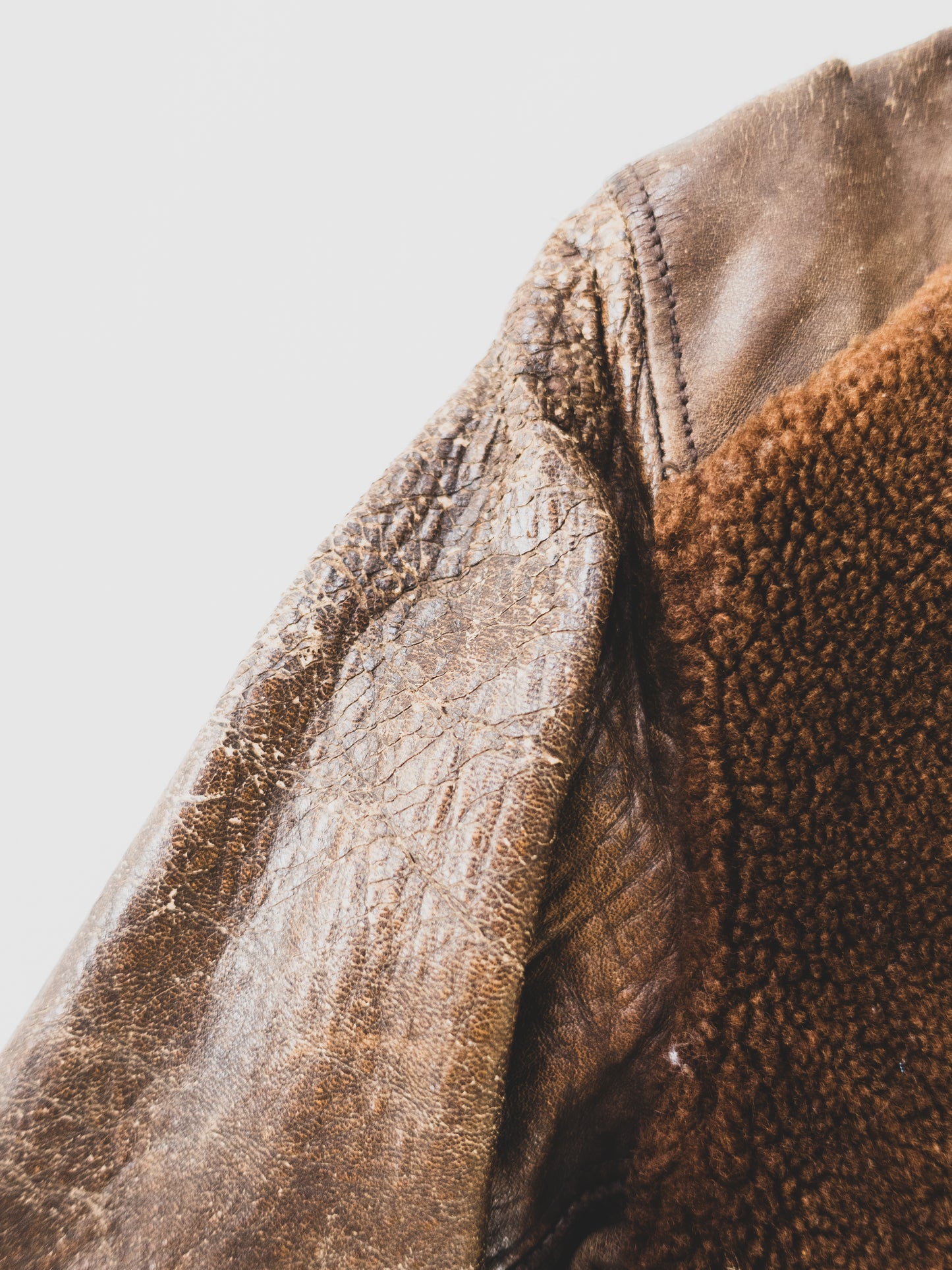 1930’s Extremely Rare Grizzly Leather Jacket - S