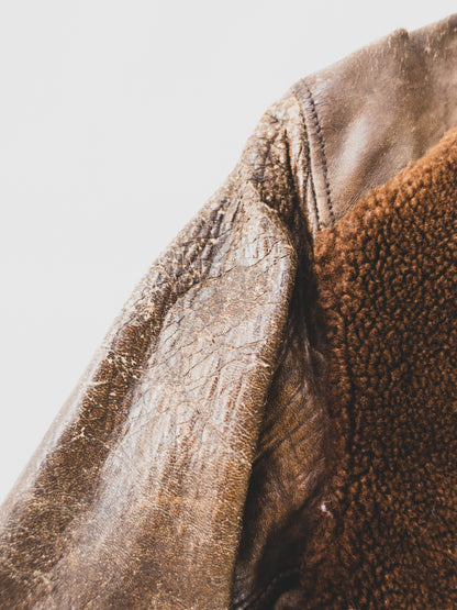 1930’s Extremely Rare Grizzly Leather Jacket - S