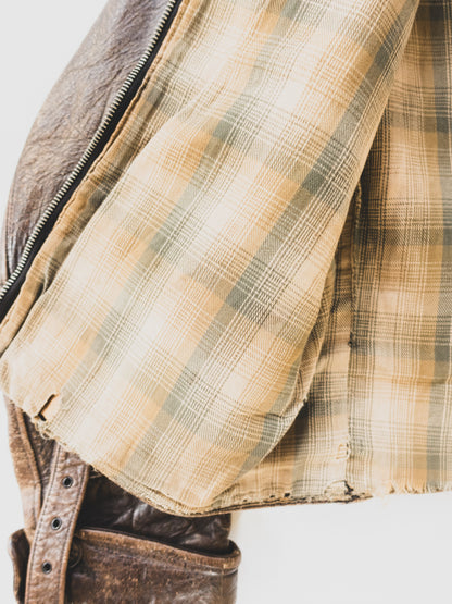1930’s Extremely Rare Grizzly Leather Jacket - S