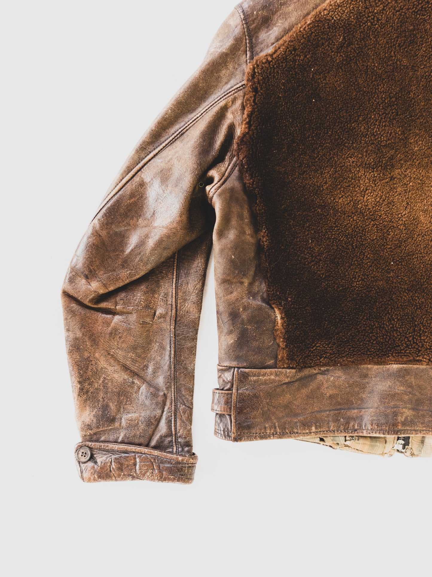 1930’s Extremely Rare Grizzly Leather Jacket - S