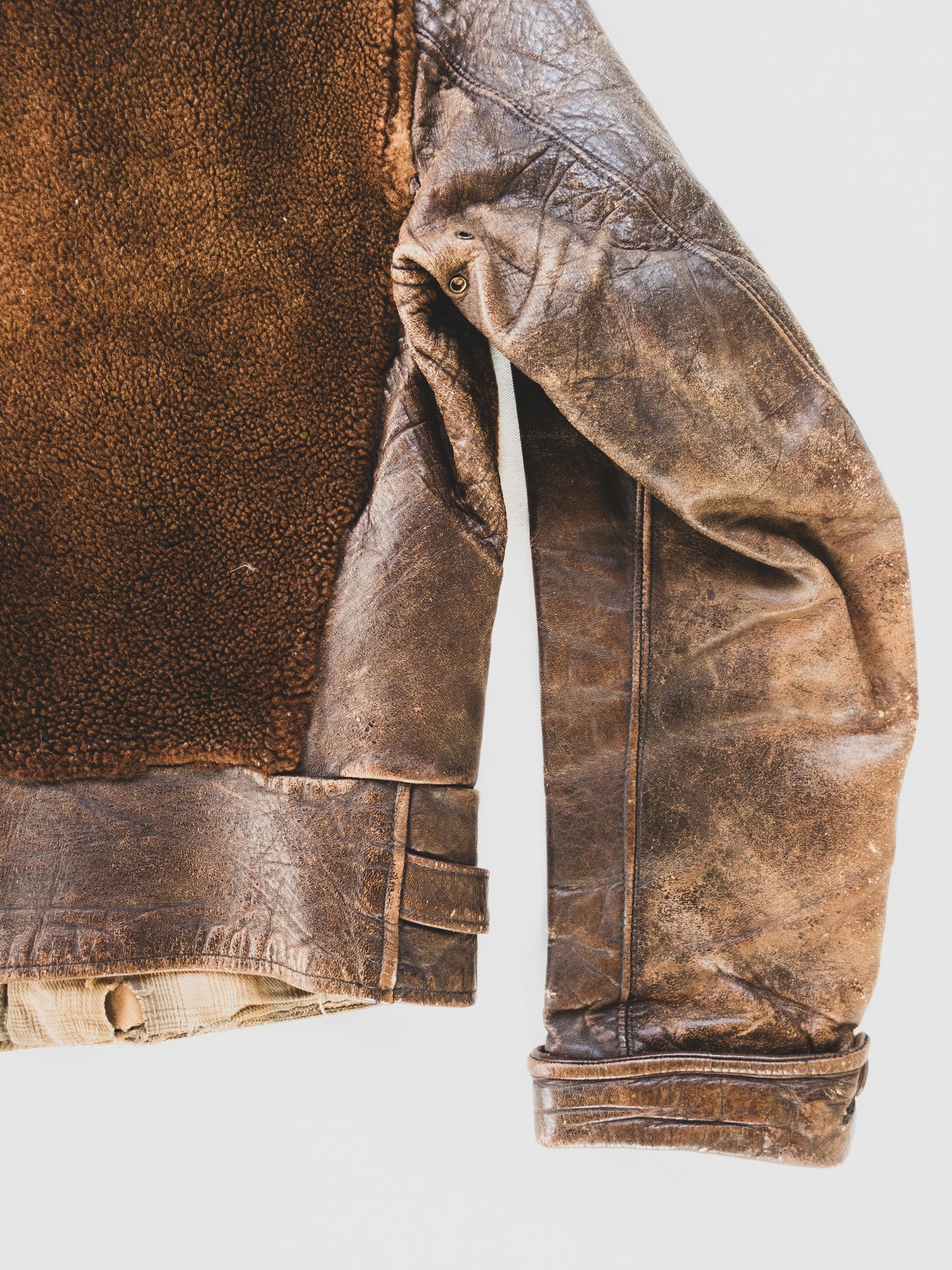 1930’s Extremely Rare Grizzly Leather Jacket - S