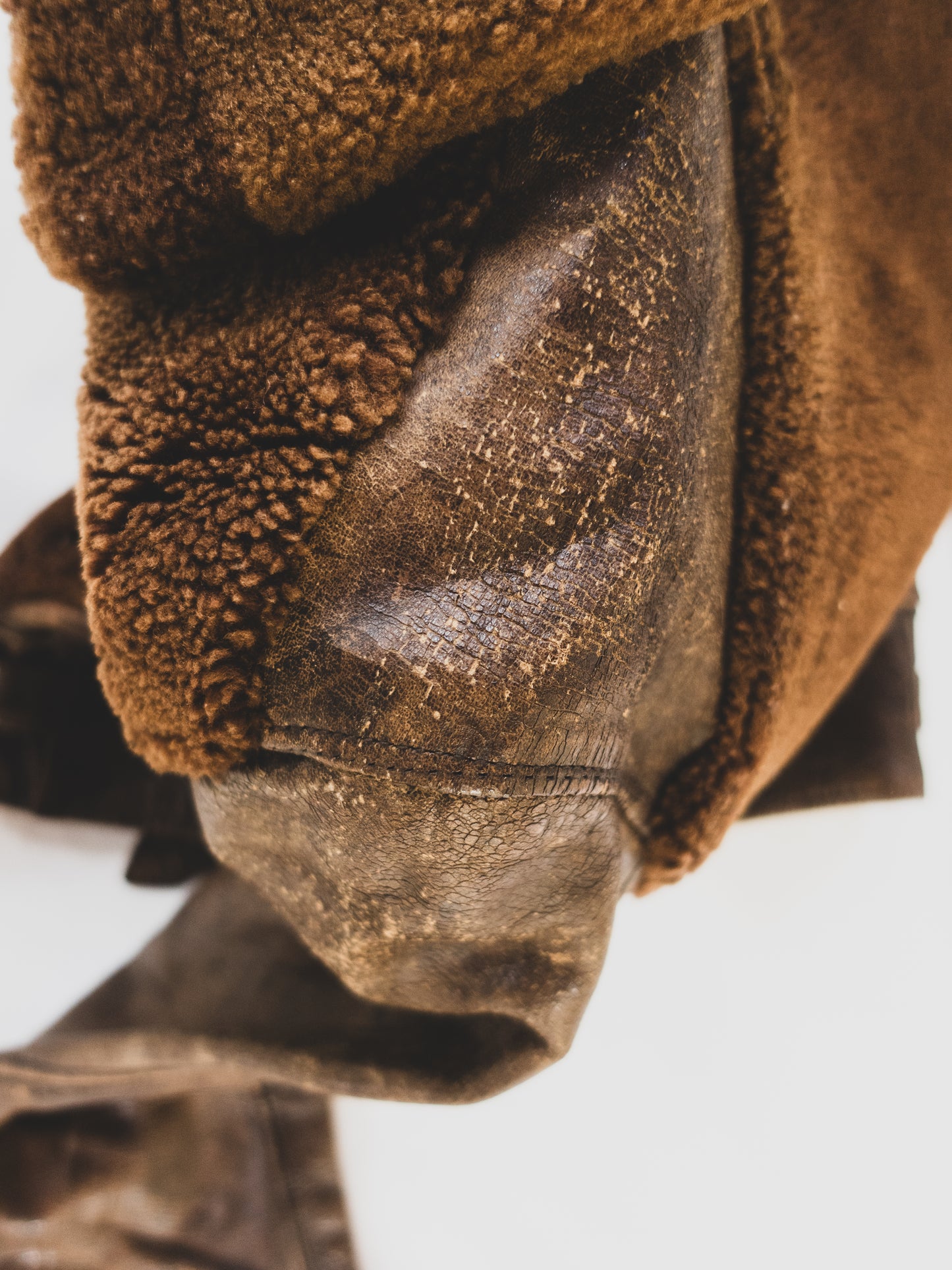 1930’s Extremely Rare Grizzly Leather Jacket - S