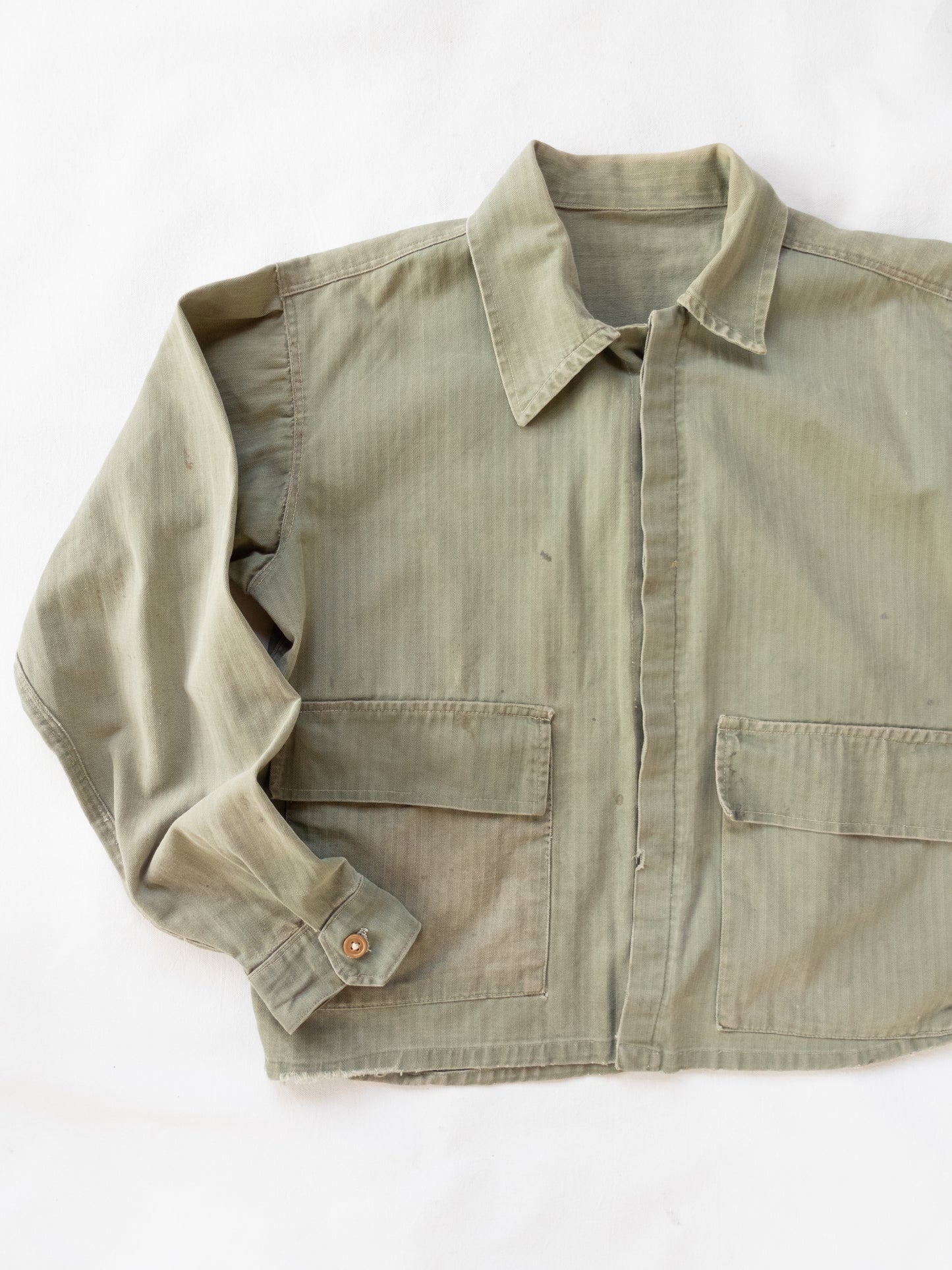 1940’s Two Pocket Cropped HBT Jacket - M