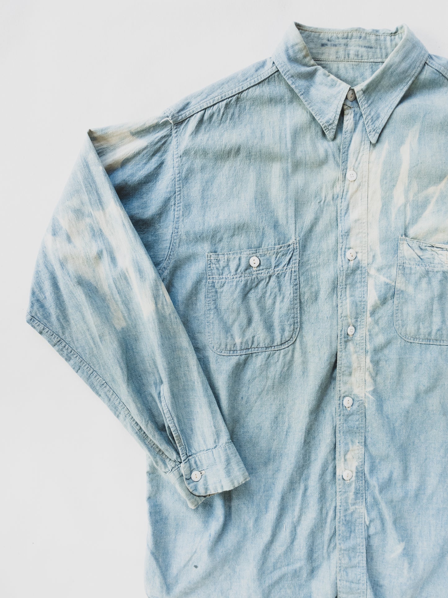1940’s Beautifully Faded Chambray - M