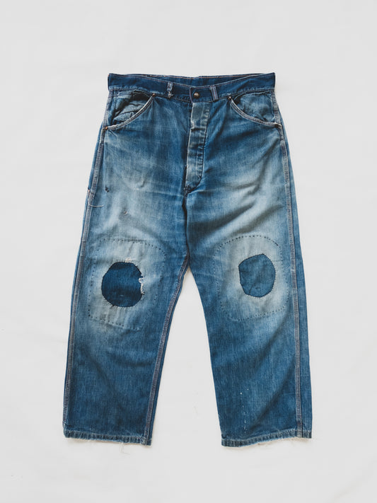 1940’s Patched Carpenter Pants - 34x27