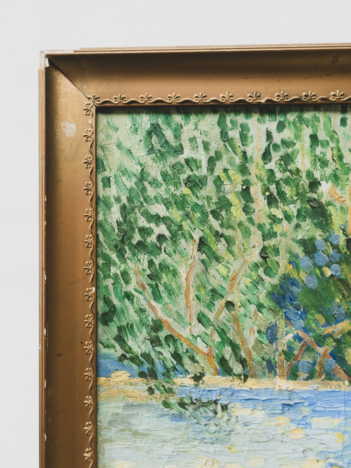 Early 20th C. Impressionist Landscape Oil Painting