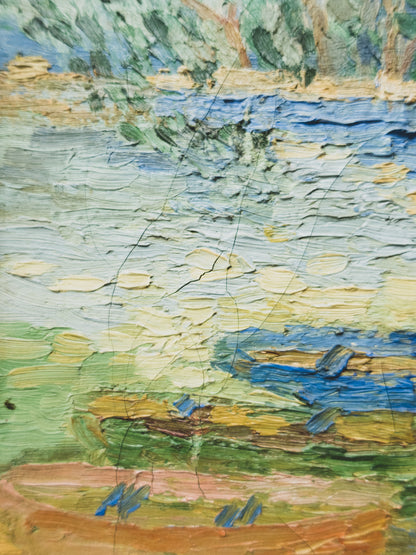 Early 20th C. Impressionist Landscape Oil Painting