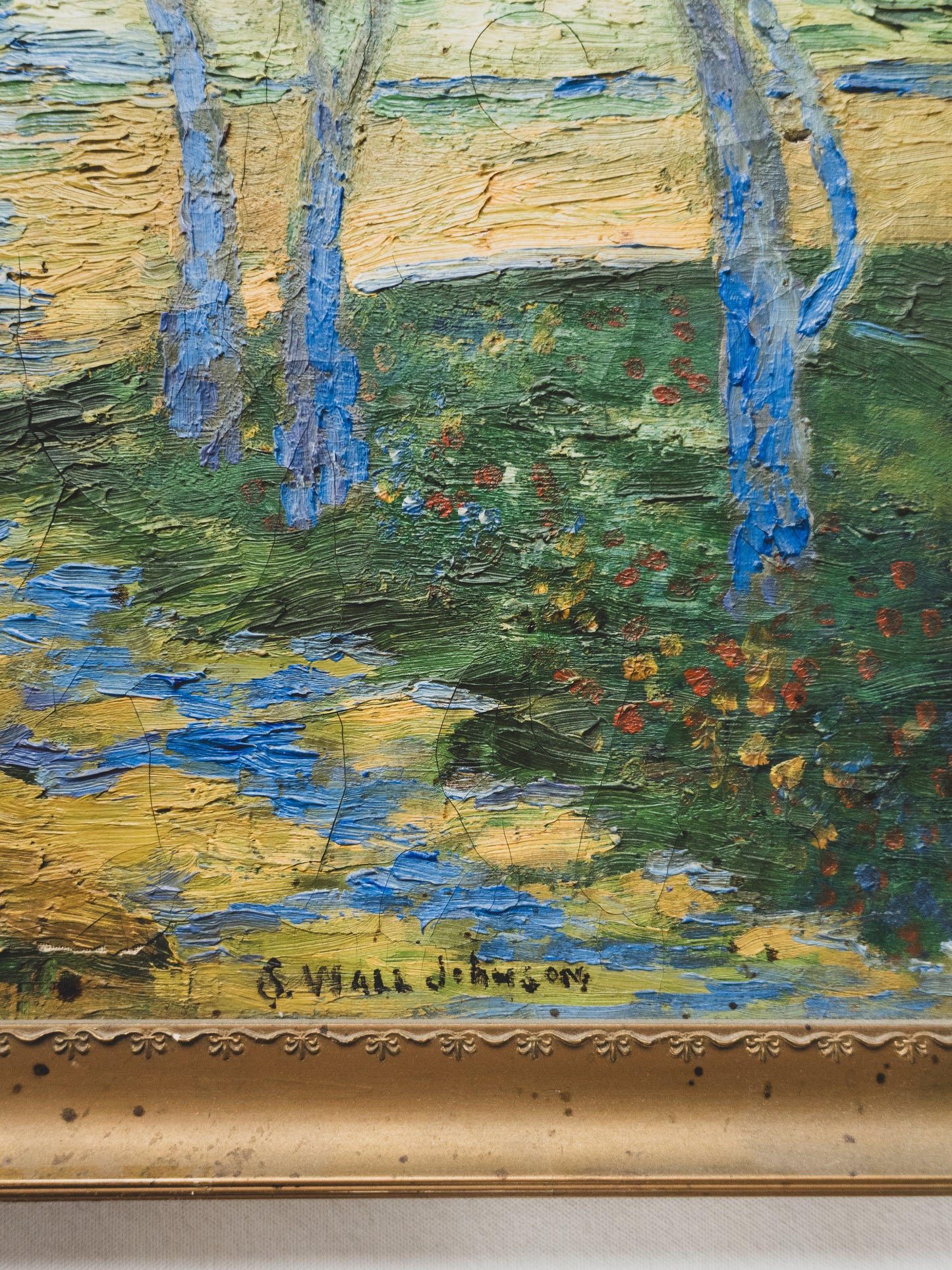 Early 20th C. Impressionist Landscape Oil Painting