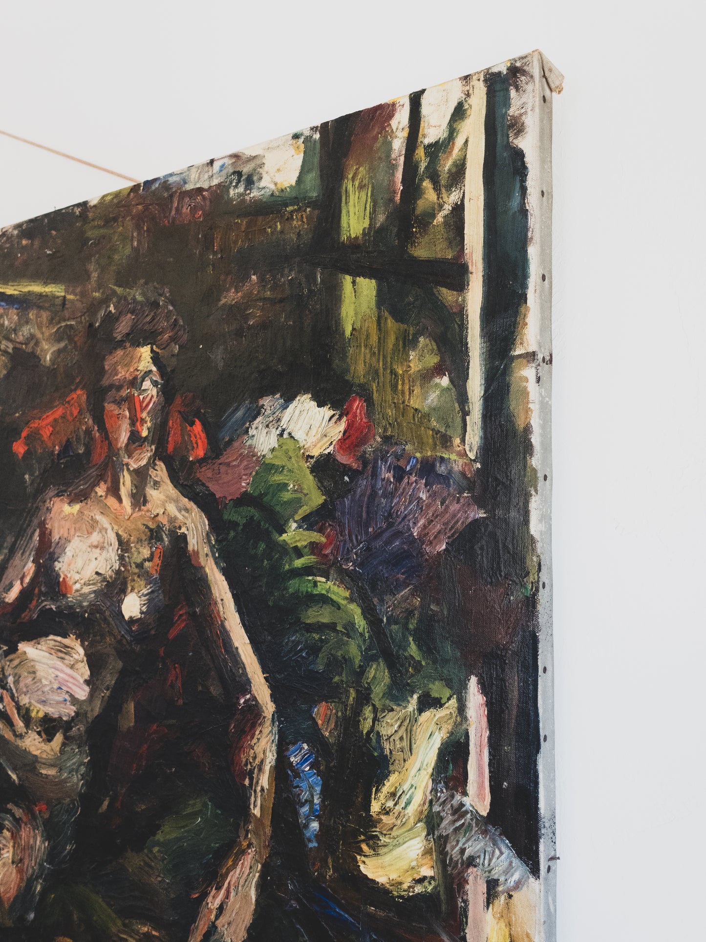 1950s " Interior with Two Nudes " - Oil on Canvas
