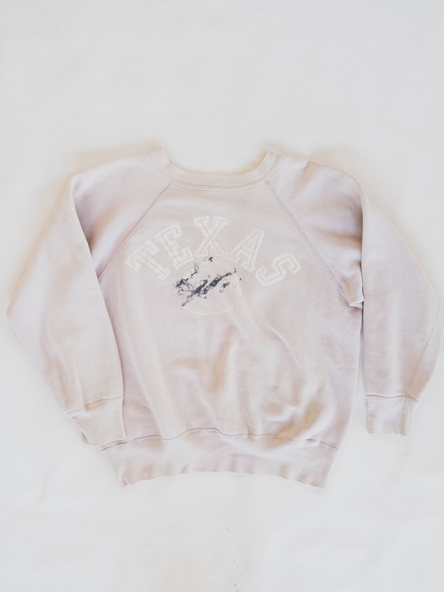 1950's Faded Pink " Texas "  Sweat - M