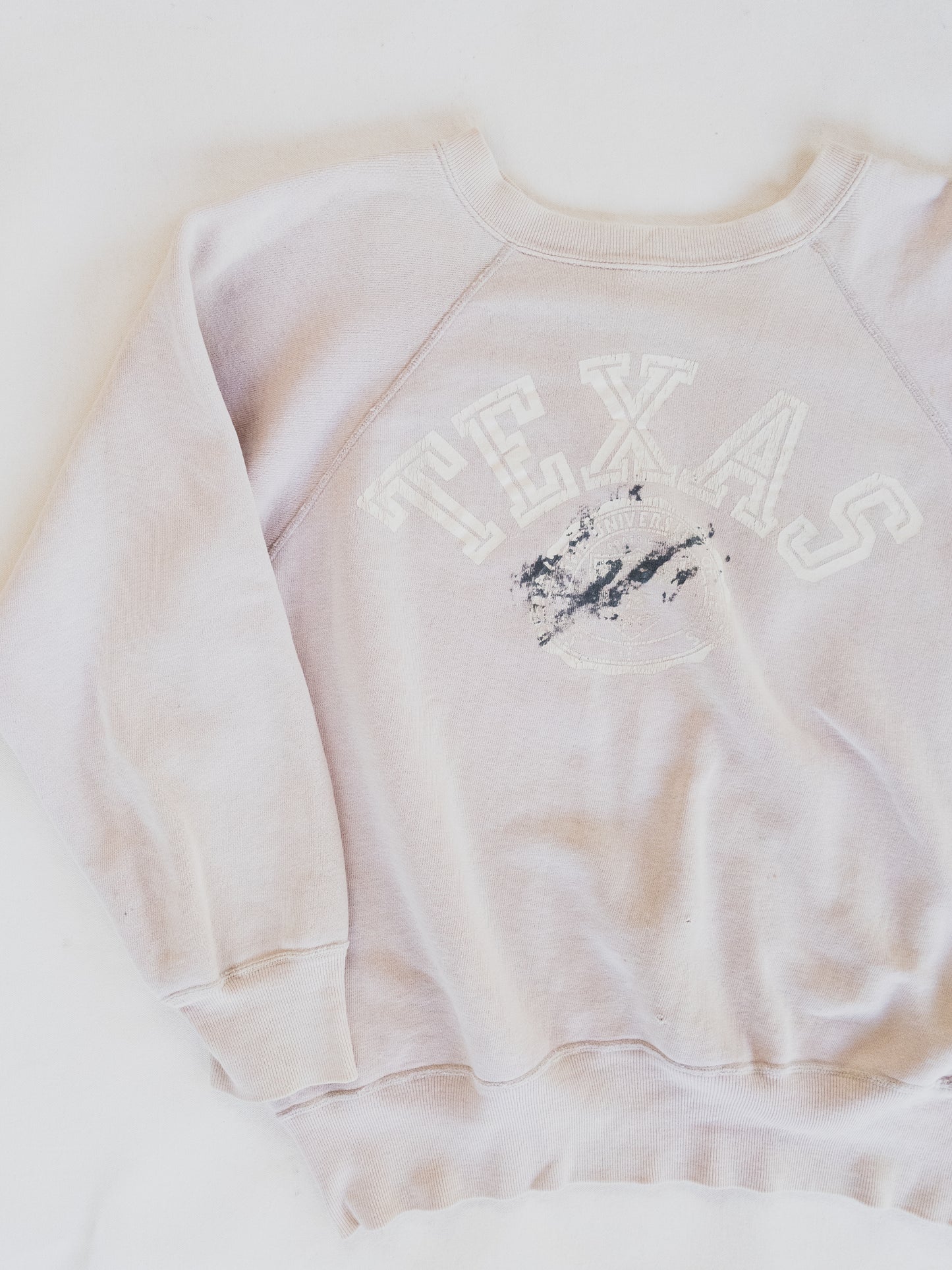 1950's Faded Pink " Texas "  Sweat - M