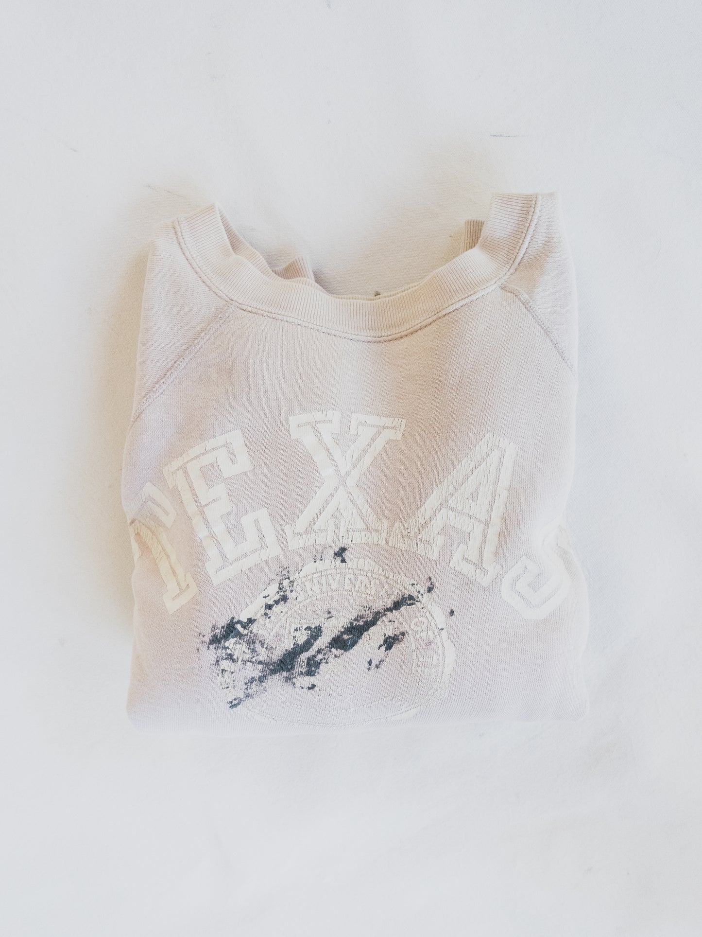 1950's Faded Pink " Texas "  Sweat - M