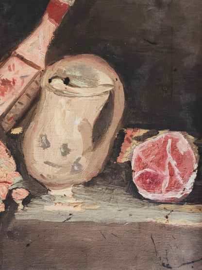 1950s Abstract Still Life - Oil on Canvas