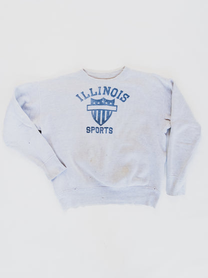 1950's " Illinois Sports "  Sweat - M