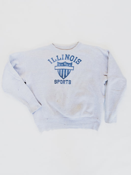 1950's " Illinois Sports "  Sweat - M