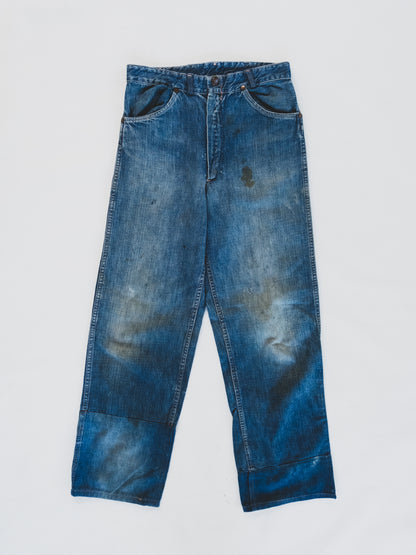 1950’s Patched Cowboy Jeans - 27x28
