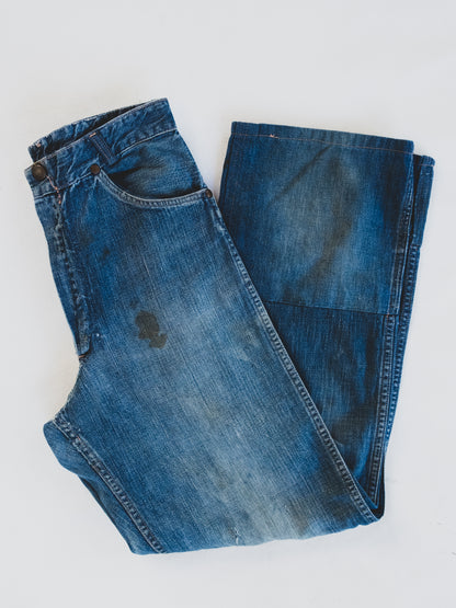 1950’s Patched Cowboy Jeans - 27x28