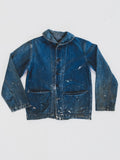 1940s Rare Paint Splattered USN Shawl Collar - S