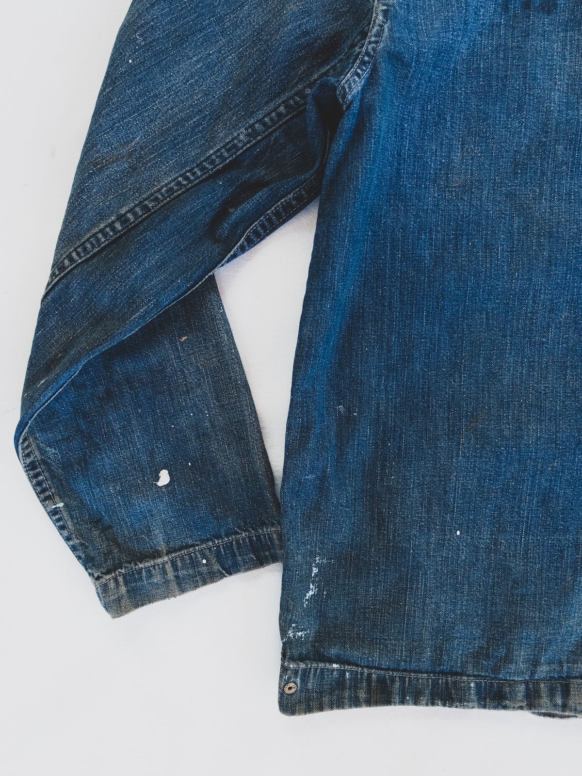 1940s Rare Paint Splattered USN Shawl Collar - S